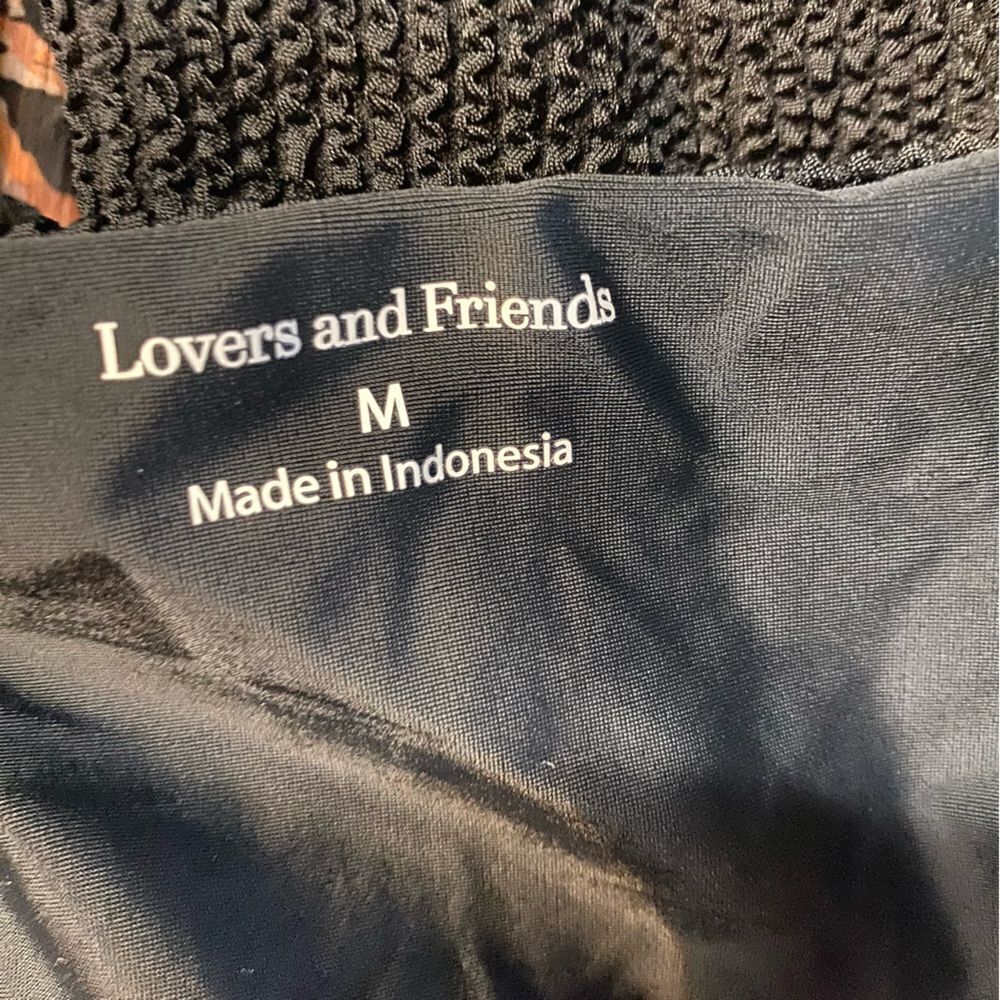 NWT Lovers and Friends Maira one piece swimsuit tie front bathing suit Revolve M - Picture 7 of 8